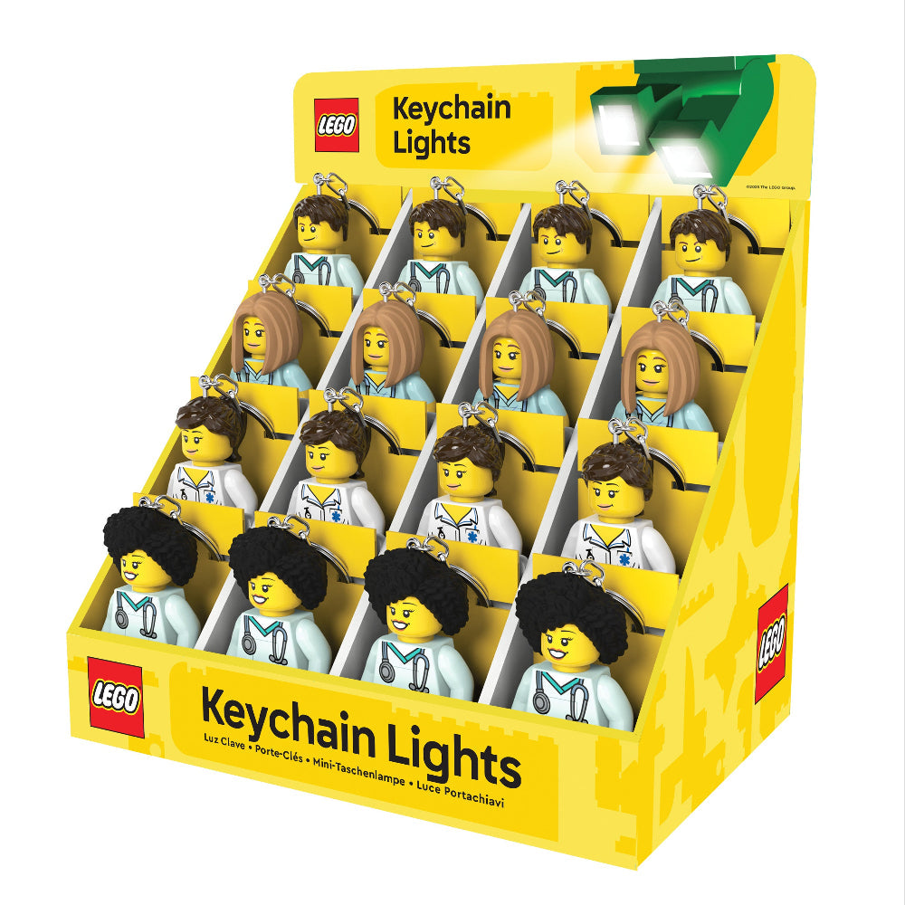 LEGO® Minifigures™ Keychain Light CDU 16 Piece Medical Professional