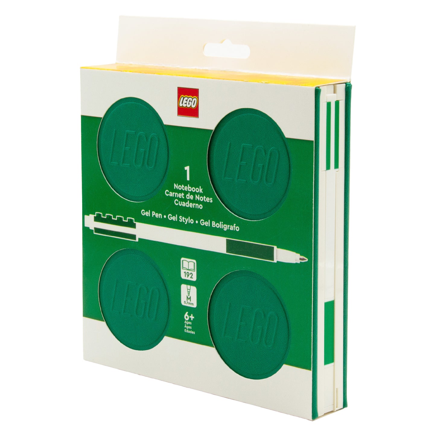 LEGO® Notebook with Gel Pen Square Green-EUDR