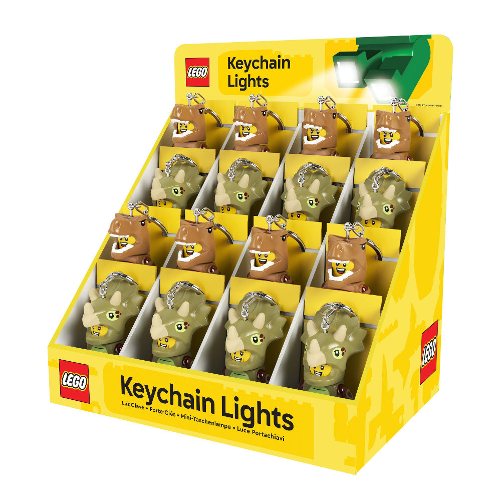 LEGO® Minifigures™Keychain Light CDU 16 Piece Dinosaurs
