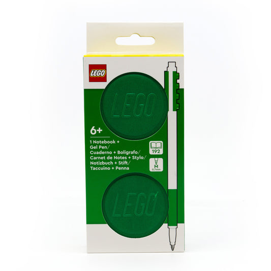 LEGO® Notebook with Gel Pen 1x2 Green