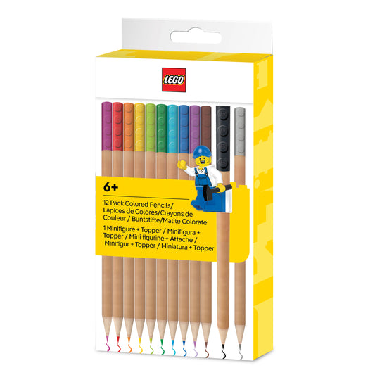 LEGO® Colored Pencils with Topper 12 Pack