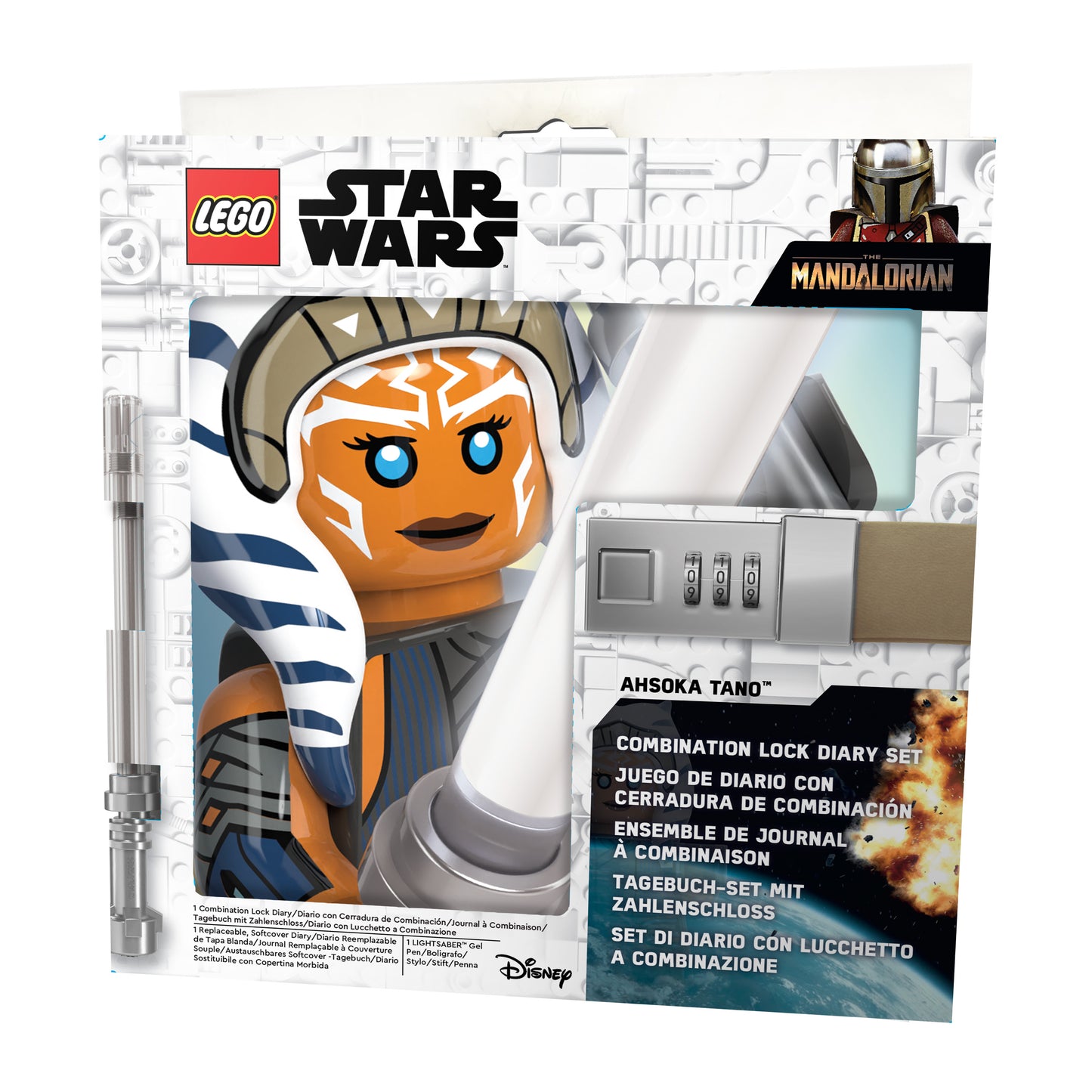 LEGO® STAR WARS™ The Mandalorian™ Combination Journal Set  with Lightsaber™ Gel Pen Ahsoka Tano™
