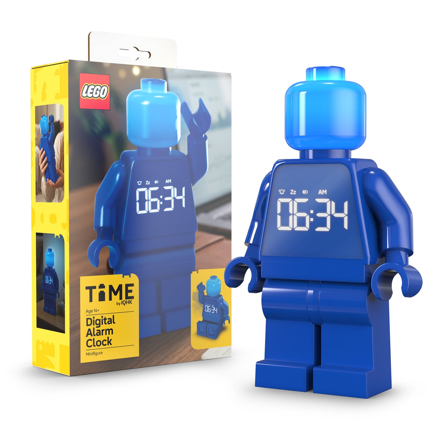 LEGO® TIME by IQHK Alarm Clock Minifigure Blue