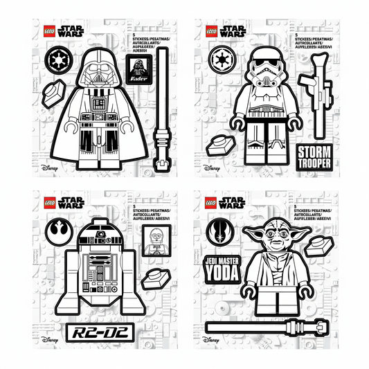 53806P LEGO® STAR WARS™ Sticker Assortment White
