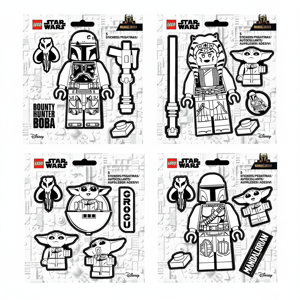 53807P LEGO® STAR WARS™ The Mandalorian™ Sticker Assortment White