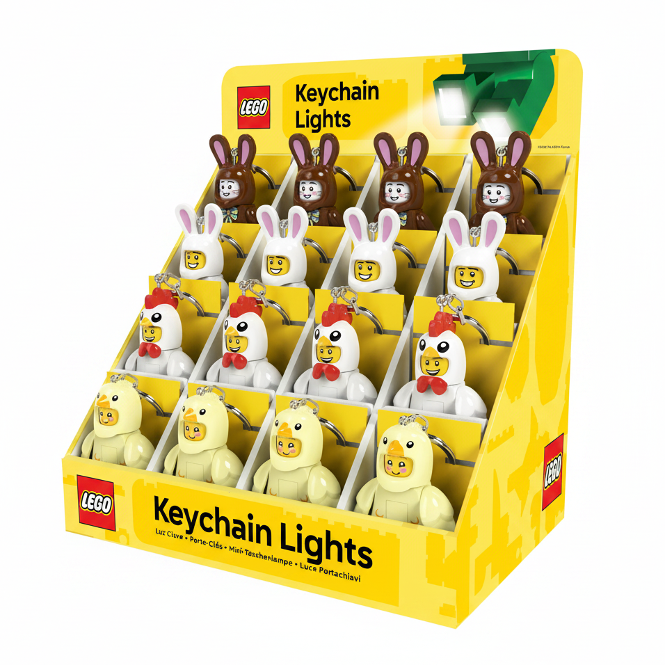 LEGO® Minifigures™ Keychain Light CDU Easter
