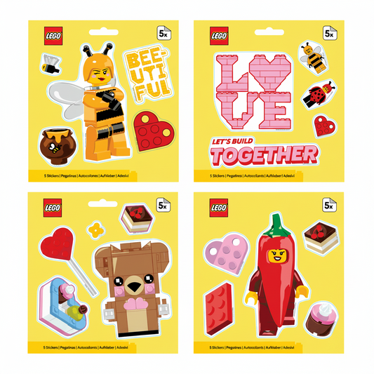 53856P LEGO® Minifigures™ Valentine's Day Sticker Assortment