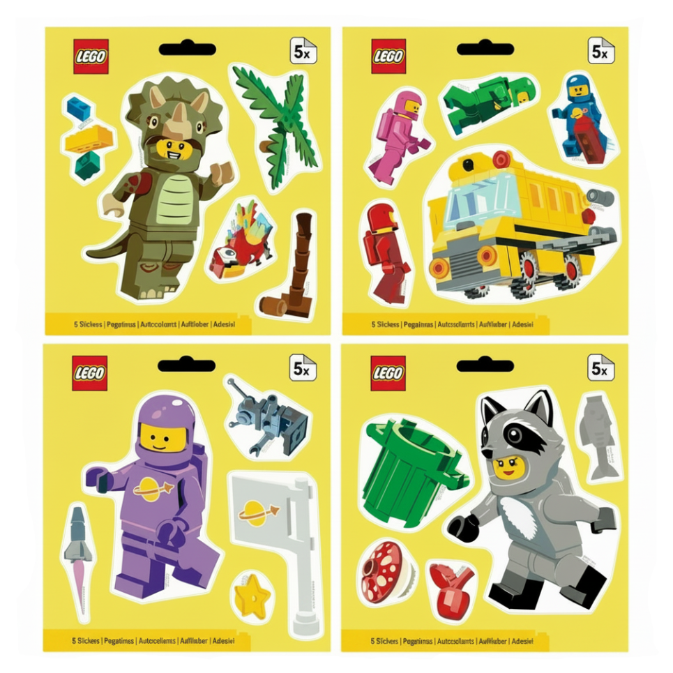 53857P LEGO® Minifigures™ Sticker Assortment