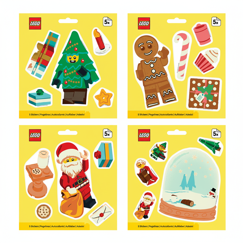 53858P LEGO® Sticker Christmas Assortment