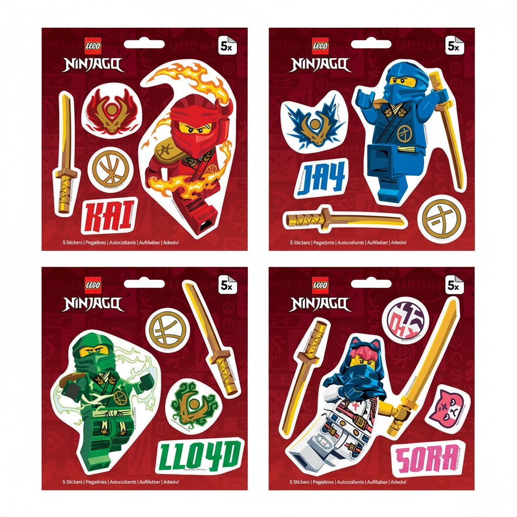 53862P LEGO® NINJAGO® Sticker Assortment