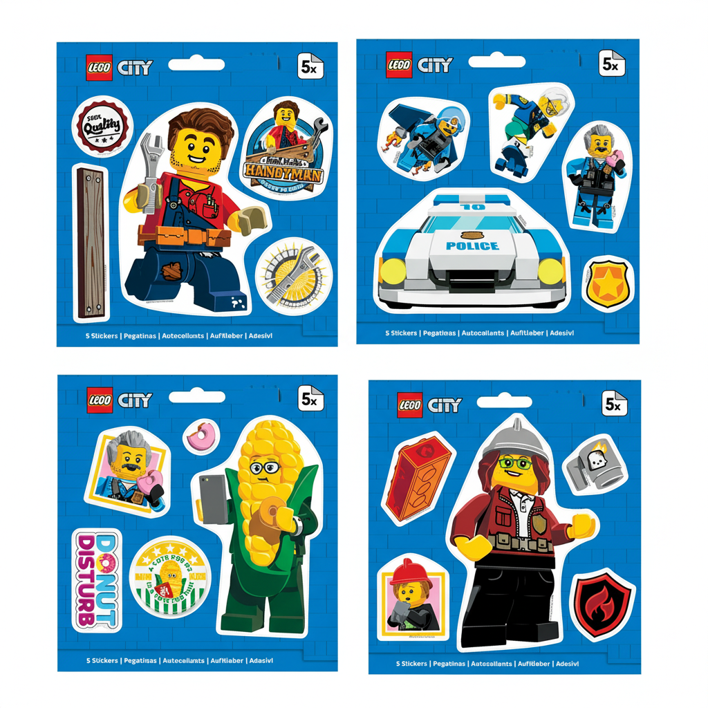 53863P LEGO® City Sticker Assortment