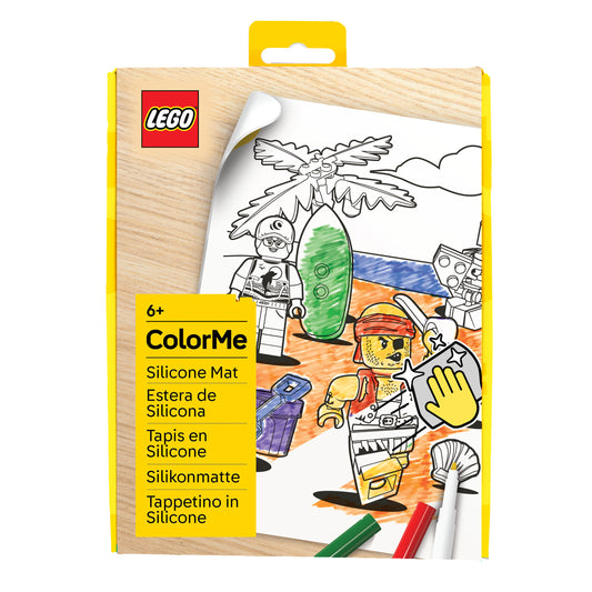 LEGO®  Minifigures™ Color Me Desk Mat and Markers - Pirate
