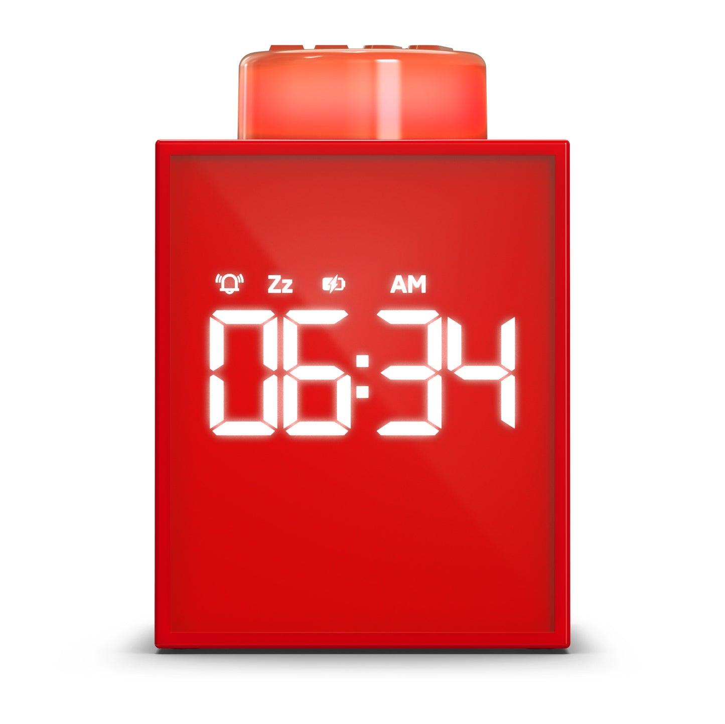 LEGO® TIME by IQHK Alarm Clock 1X1 Brick Red