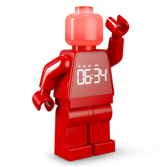 LEGO® TIME by IQHK Alarm Clock Minifigure Red