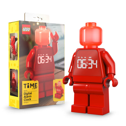 LEGO® TIME by IQHK Alarm Clock Minifigure Red