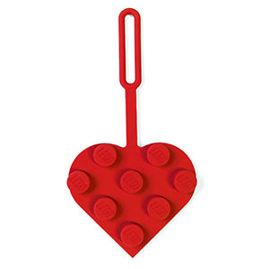 LEGO® Bag Tag 3X3 Heart Red