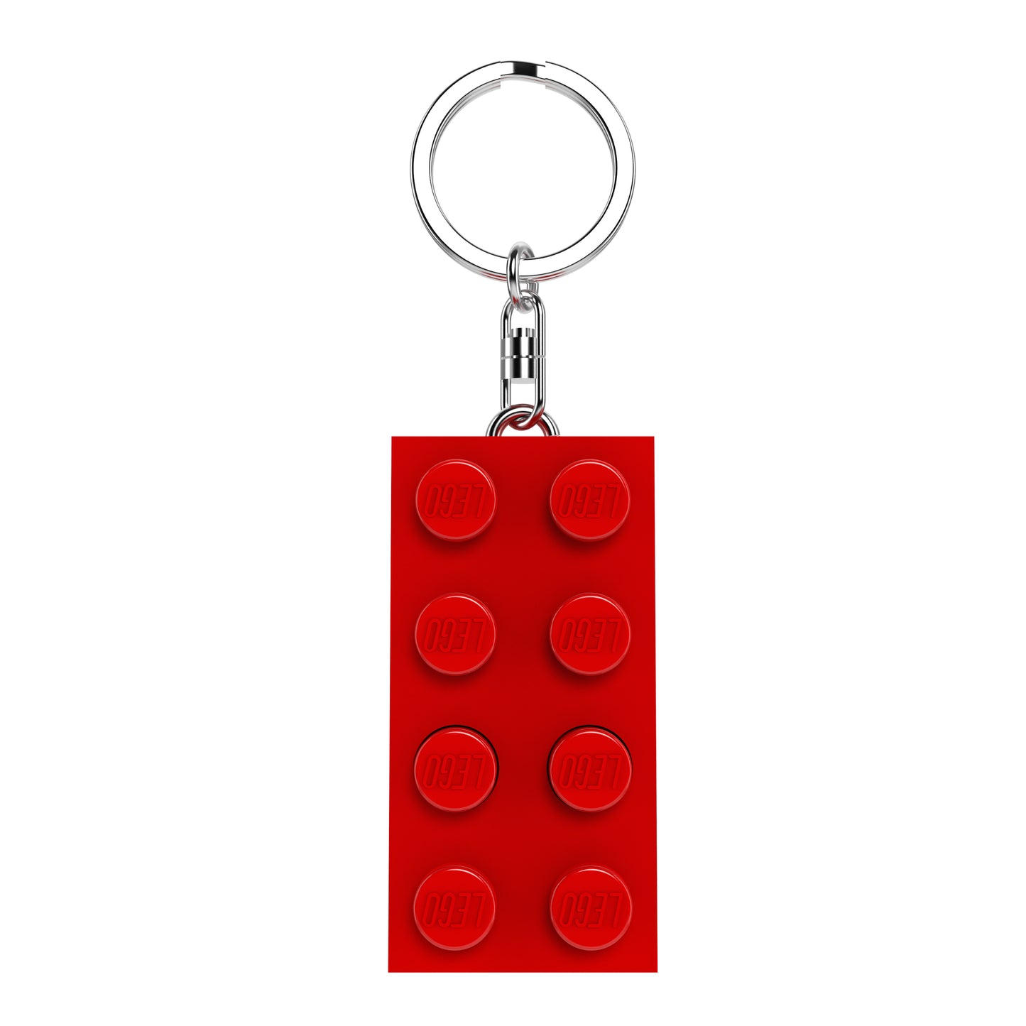 LEGO® 2x4 Keychain Light Red