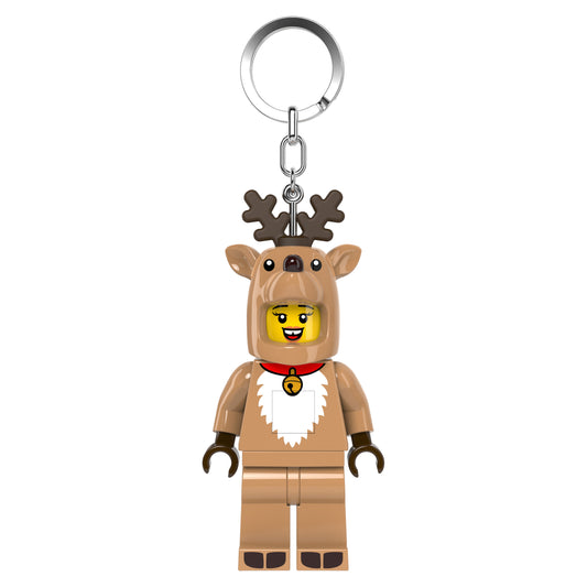 LEGO® Minifigures™ Keychain Light Reindeer Costume Girl